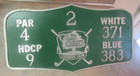 VINTAGE OLD OAKS COUNTRY CLUB GOLF COURSE TEE BOX SIGN NEW YORK