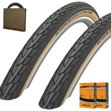 2x Schwalbe Fahrrad Reifen Road Cruiser HS484 28x1.75 schw. braun m/o Schläuche