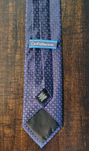 Corbata Croft & Barrow para hombre, seda-púrpura - Imagen 4 de 4