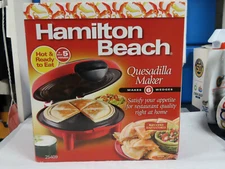 NIB IN ORIGINAL PACKING HAMILTON BEACH 25409 QUESADILLA MAKER NEW 