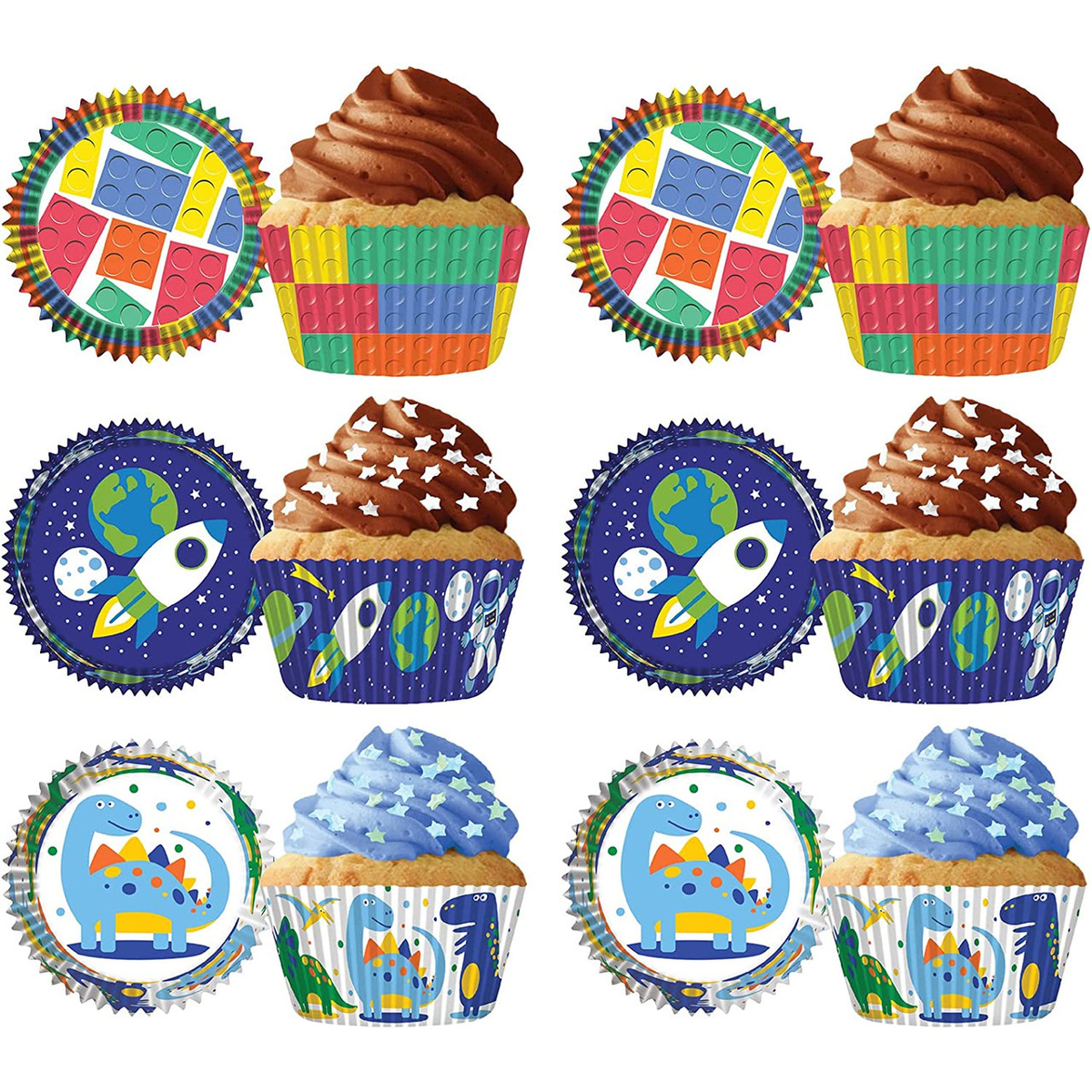 MADE IN USA Pack of 144 Thick Grease Resistant Fluted Cupcake