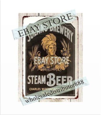 Solano Brewery steam beer metal tin sign collectible wall art home kitchen