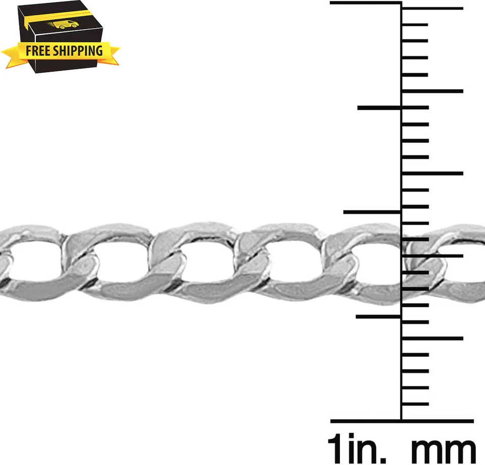 Sterling Silver 5Mm Curb Link Chain Necklace - Image 4 of 4