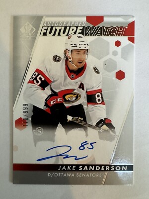 2022-23 SP Authentic Jake Sanderson Future Watch #144 Ottawa Senators /999