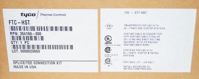 Raychem FTC-HST 354169-000 Splice-Tee Kit Heating Cable Accessory 120-277VAC