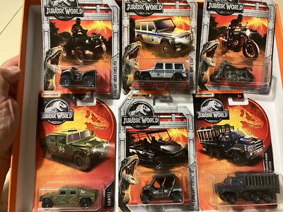 Matchbox Jurassic World Konvolut Autos Kawasaki Triumph Armored Mercedes Humvee