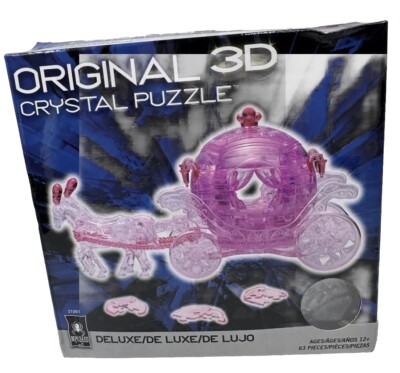 BePuzzled Carriage 3D Original Crystal Puzzle 63  Pieces Ages 12+ #31061 New