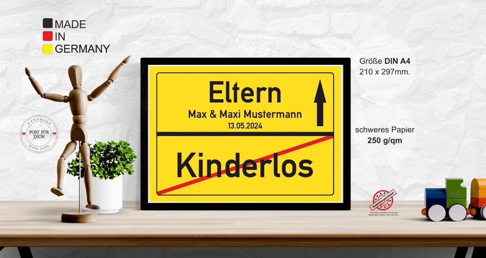 Lustige Babyparty-Karte – Glückwunschkarte Für Werdende Eltern, Mit Umschlag, 12,7x17,8 Cm, Persönlich Beschriftbar