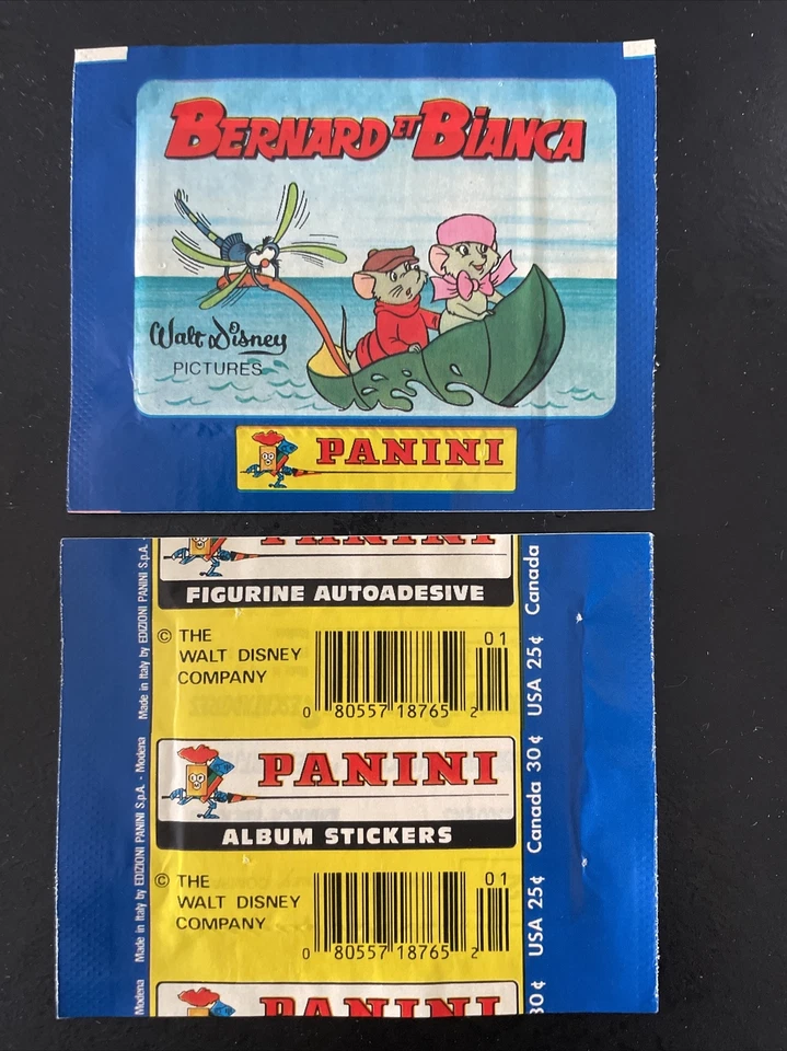 pochette bustina packet figurine panini 1982 Walt Disney Bernard Et Bianca - Photo 1/1