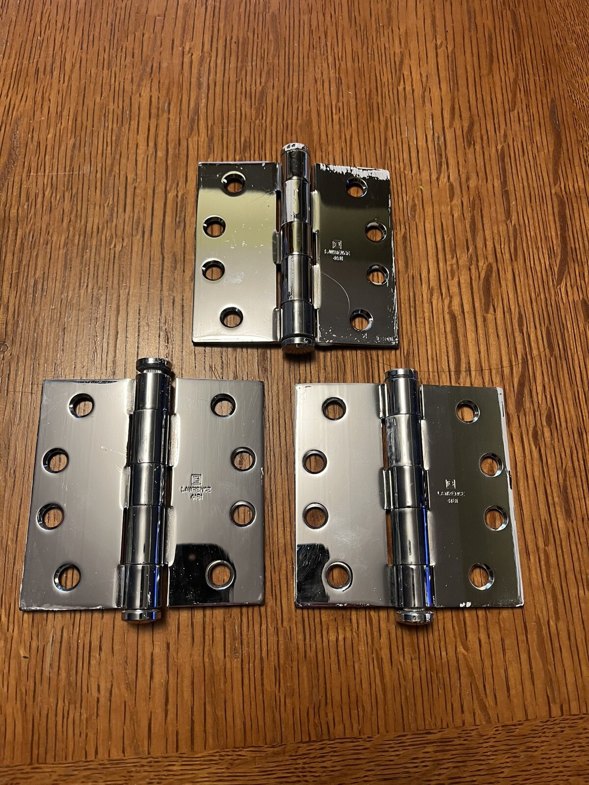 Lawrence 4181 Mirror Chrome Finish Door Hinge EUC eBay