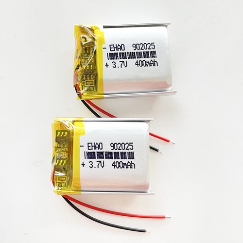 3.7V 400mAh LiPo Li batería recargable de polímero para auriculares Bluetooth 902025 - Imagen 2 de 8