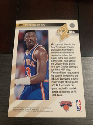 1993-94 Upper Deck All-NBA Second Team Jumbo Patrick Ewing #AN8
