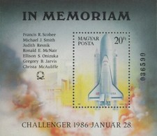 Hungary 2971 Souvenir Sheet US Shuttle Challenger MNH