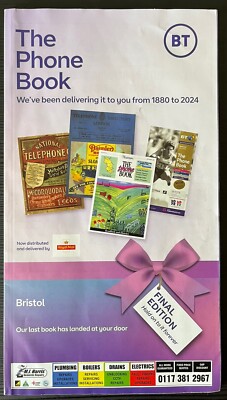 BT Das Telefonbuch Bristol Final Edition 2024 Verzeichnis - in sehr gutem Zustand