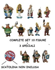BRIDELIX FORMAGGIO 1999 ASTERIX SERIE COMPLETA 10 + 3 PERSONAGGI COMPLETE SET 13