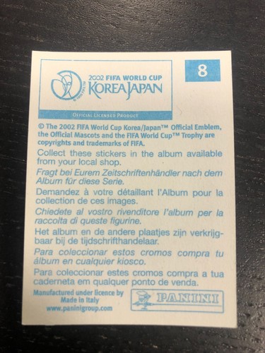 FIGURINA PANINI WORLD CUP KOREA/JAPAN 2002 STADIO DAEJEON n 8 NUOVA VELINA - Imagen 2 de 2