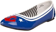 FUNTASMA Sailor Nautical American Election Vote Costume Anchor Ballet Flats 8