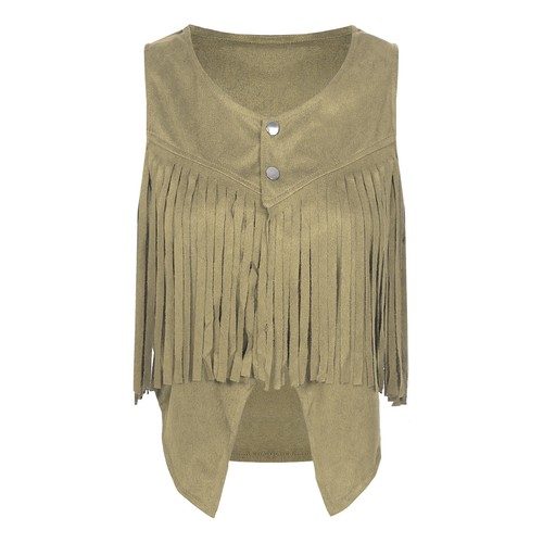 Womens Fringe Vest Hippie Waistcoat Concert Tassel Outfits Coat Vintage Jacket - Picture 21 of 67