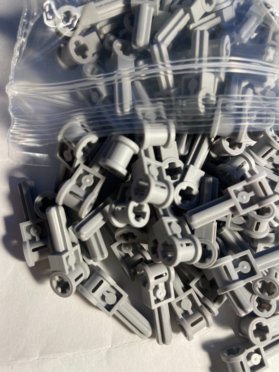 LEGO-NEW-#6553-LIGHT BLUISH GREY-AXLE 2L W/ REVERSE HANDLE