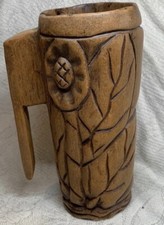 Hand Carved Wooden Cup