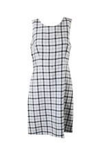 Nine West White Black Plaid Dress  8