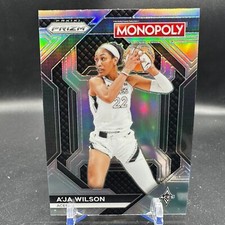 A'ja Wilson SILVER PRIZM 2024 Panini WNBA Prizm Monopoly Aces #WNBA3