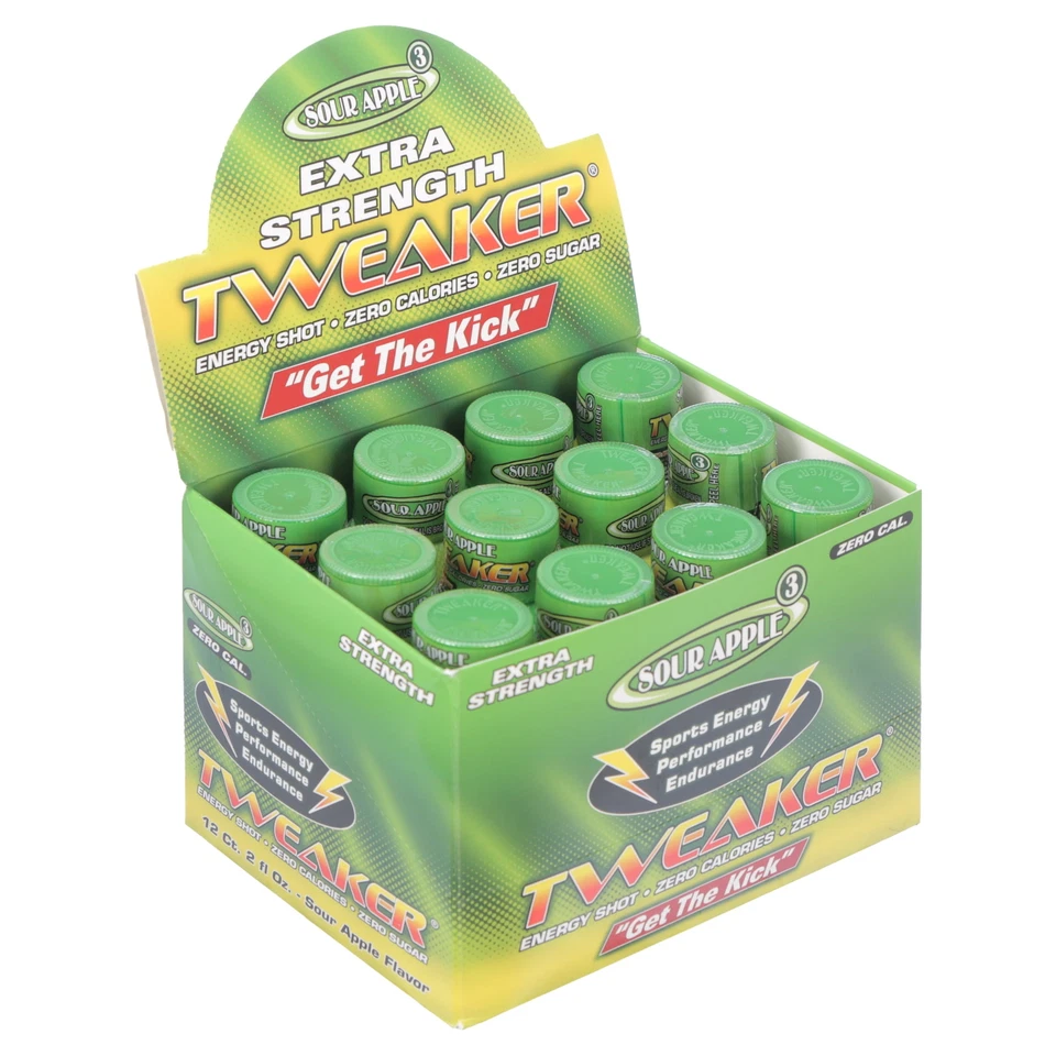 Minimalista, Tweaker Energy Shot, manzana agria, fuerza extra, 2 fl oz, 12 unidades Foto 3 de 4