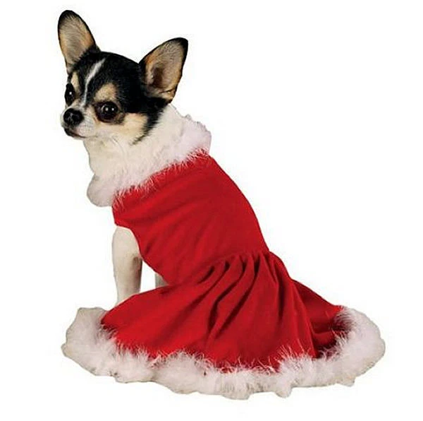 Mrs claus sale dog dress