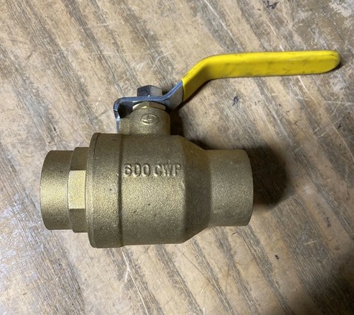 Apollo 1-1/4"  BRASS BALL VALVE 600 CWP GAR1229-Z4 - Picture 1 of 4