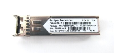 Juniper EX-SFP-1GE-SX 740-011613 1000Base-SX SFP Module, 1 Year Warranty