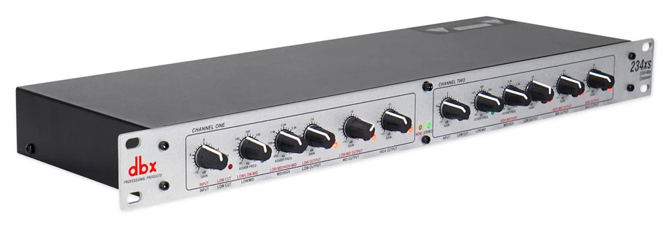 DBX 234XS Rack Mount Stereo 2/3/4-Way Crossover Sound Processor+DJ Headphones - Image 3 of 4