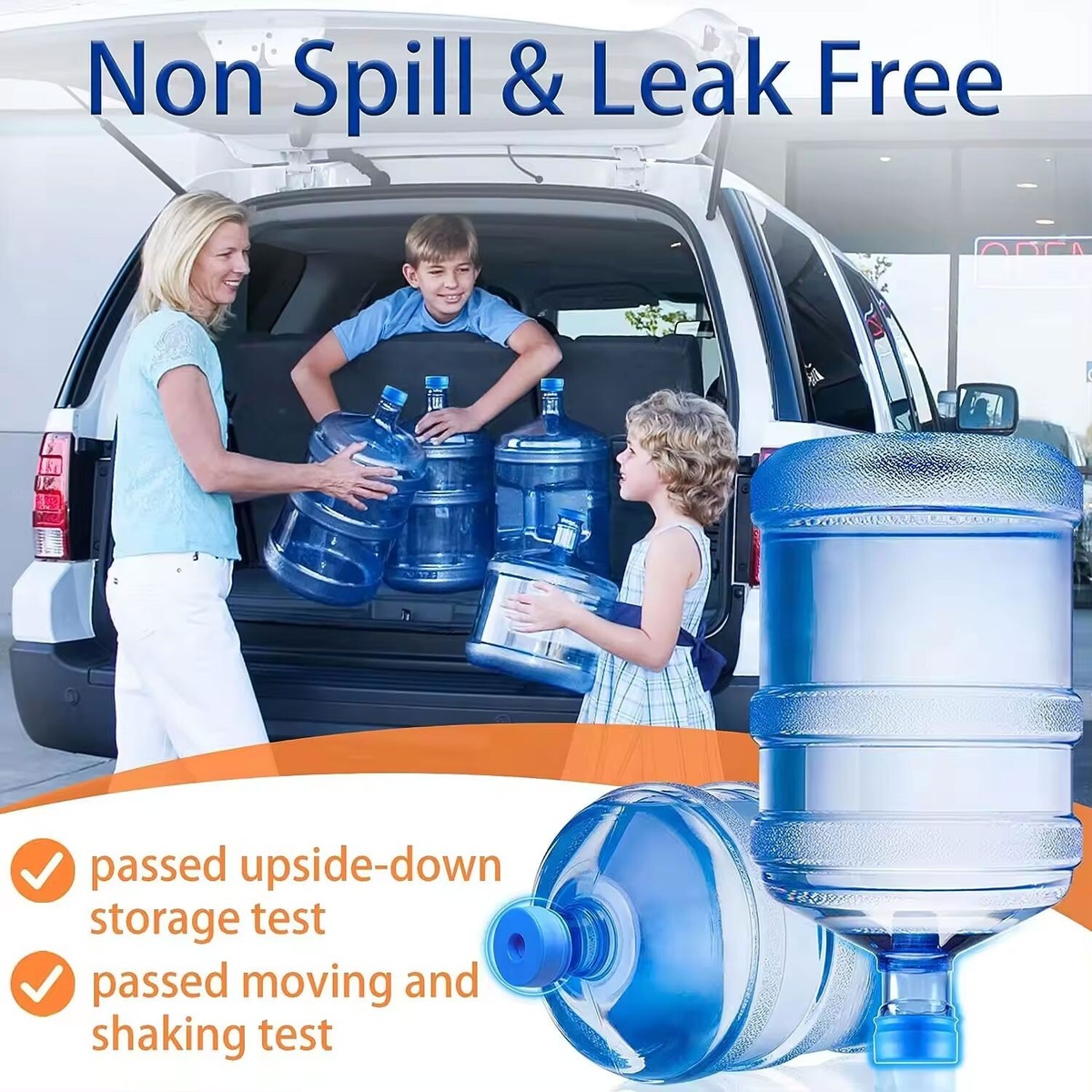 Eachbid Water Dispenser, Double Purpose, USB Rechargeable, For Universal 2-5 Gallon Bottles, Black - View #8