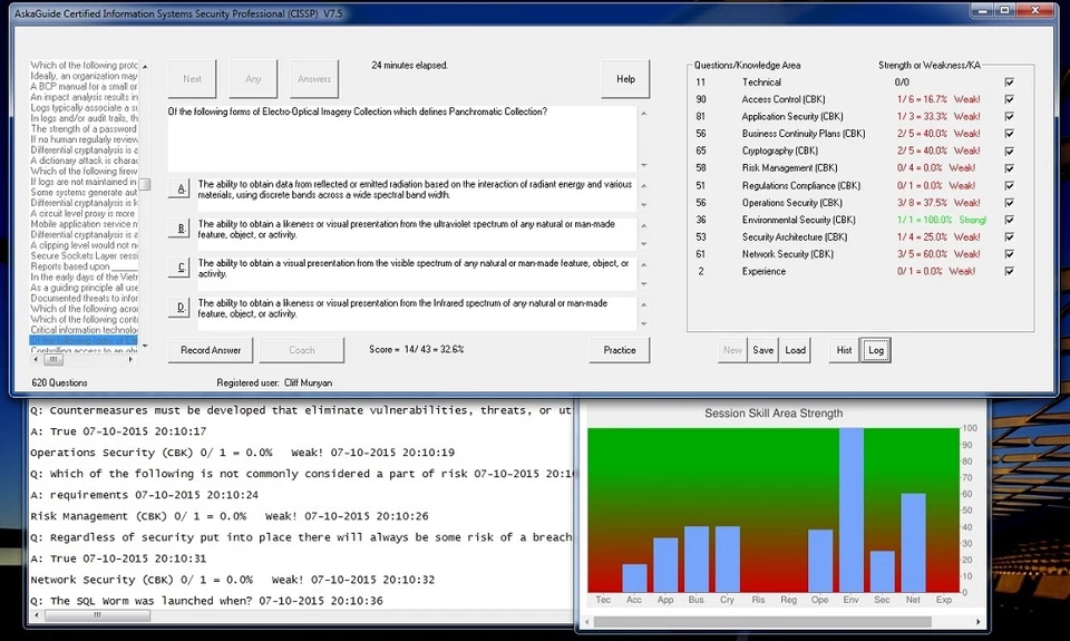 CISSP Exam Review Software - Exam Questions Test Training Simulator - Image 4 of 4