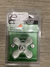 DANCO UNIVERSAL Decorative Cross Handle with H/C buttons fits any faucet 46004