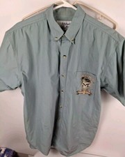 Camisa con botones Daytona Beach Bike Fest 2011 calavera con actitud en Datona Bch