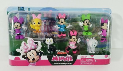 DISNEY JUNIOR MINNIE MOUSE 8 PIECE COLLECTIBLE FIGURE SET NEW