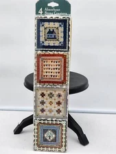 Highland Graphics Bluebonnets Texas Lone Star ABSORBENT STONE Coasters NEW