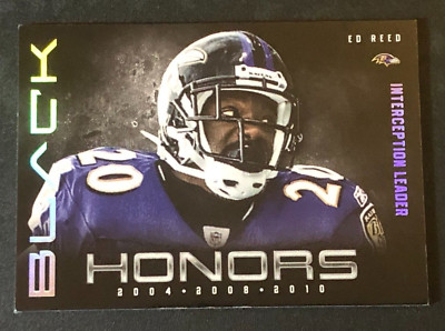 2012 Panini Black ED REED #20 Honors Holo Foil/349 RAVENS   Miami HURRICANES