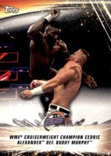 2019 Topps WWE Summerslam #69 Cruiserweight Champion Cedric Alexander def Murphy