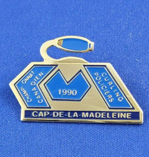 Épinglette 1990 Championnat de Curling des Policiers CAP DE LA MADELEINE Quebec