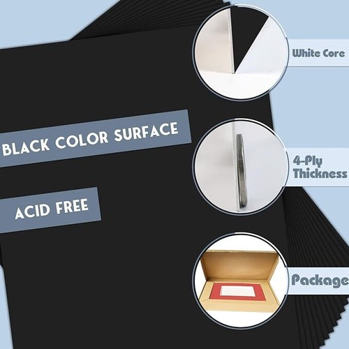 11x14 Uncut Matte Matboard Presentation Backing Boards for DIY Projects 50 Pack - Picture 8 of 10