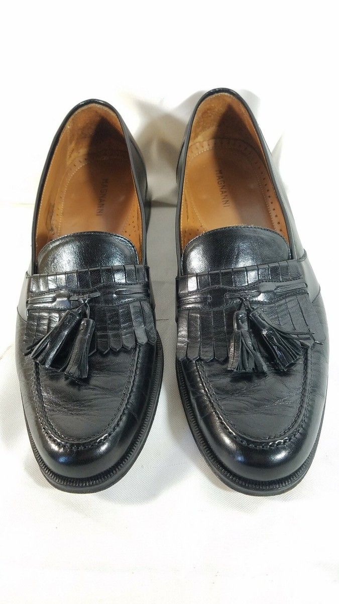 Tassel Loafers Magnanni Loafer Sale Magnanni Black Leather
