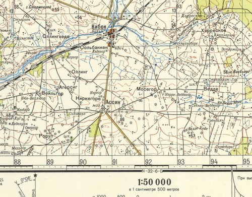 Mapas topográficos militares soviéticos rusos - HERNING (Dinamarca), 1:50K, edición 1962 - Imagen 2 de 5