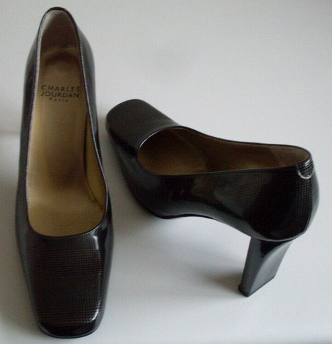 Charles Jourdan France Designer Houndstooth Pump Court Heels EU 36 UK 3 US 5