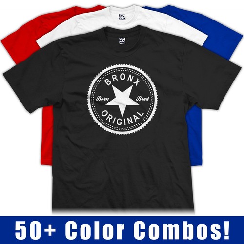 Youth Bronx Original Inverse T-Shirt | Born & Bred Raised Made in Girls Boys Tee - 第 1/52 張圖片