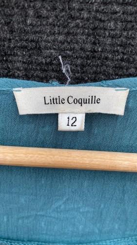 Little Coquille Womens 12 Lace Maxi Dress Green Lined Drawstring Summer Boho - Picture 3 of 14