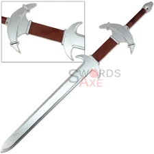 Barbarian Greatsword Wooden Medieval Replica Battle Worn LARP Weapon Cosplay