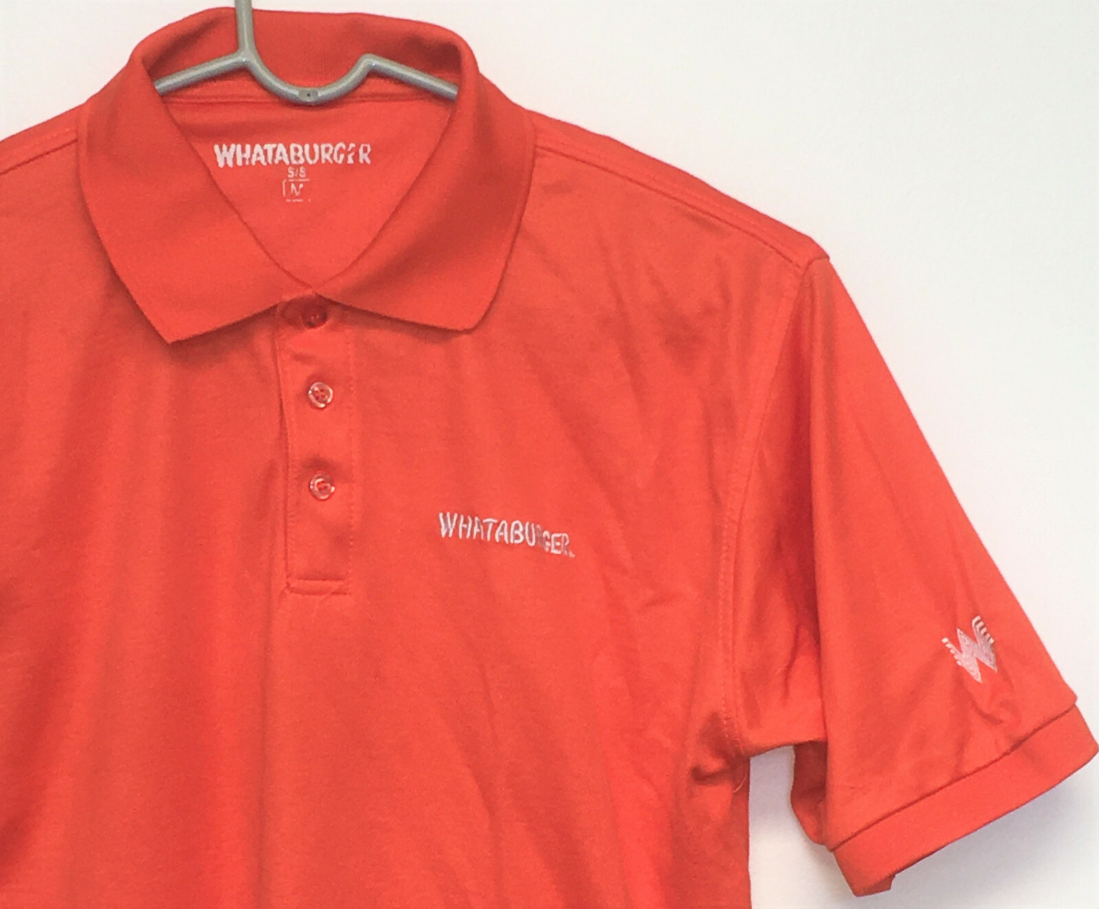 Whataburger Restaurant Employee Uniform Polo Shirt Un… Gem