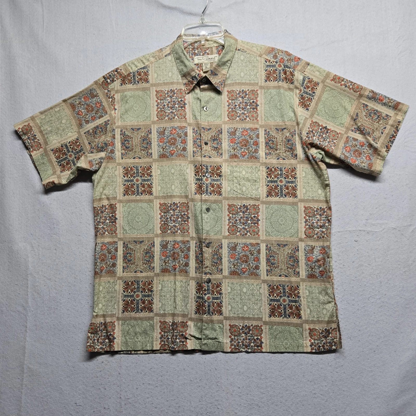 tori richard button up hawaiian shirt mens size xl