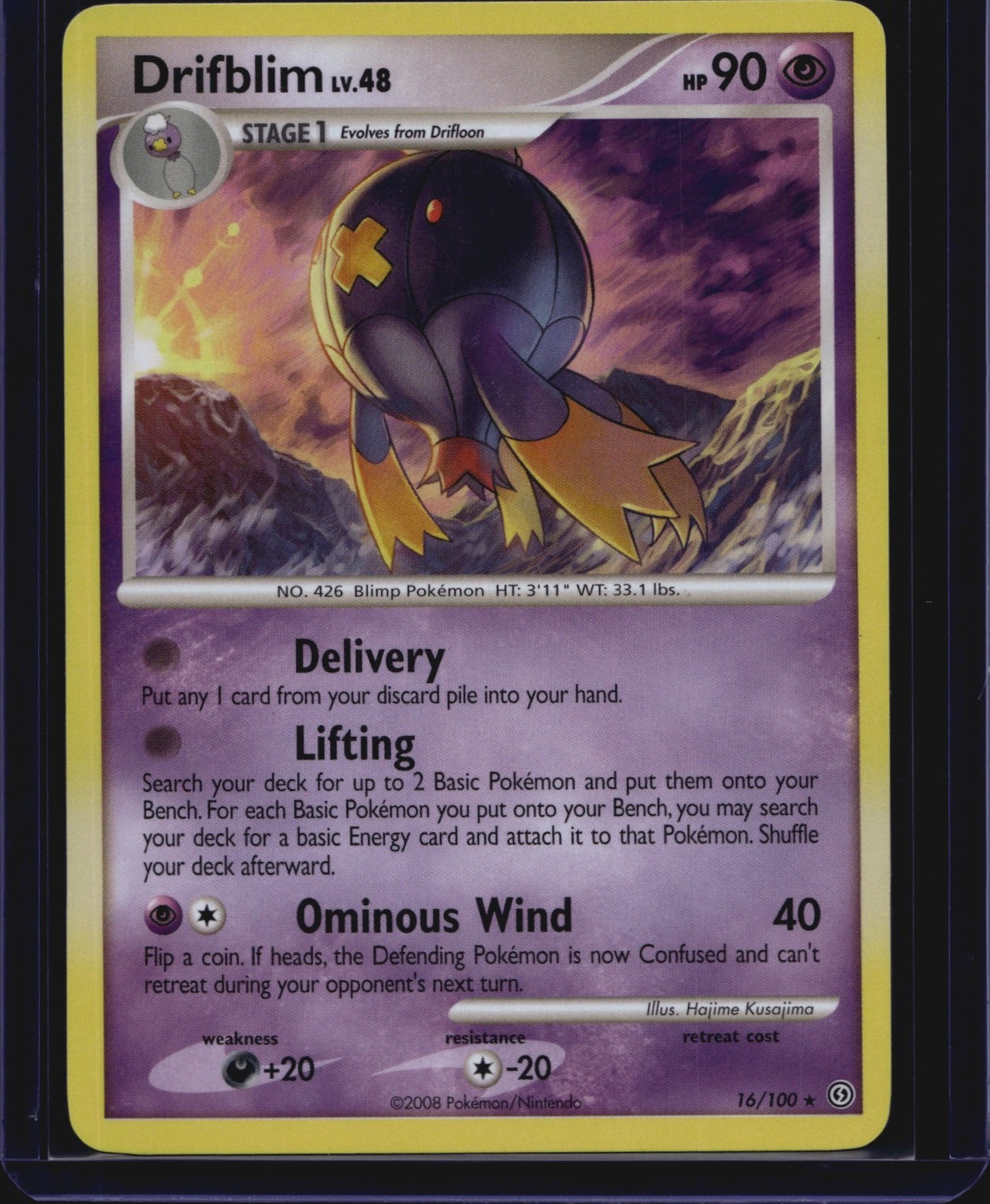 Pokémon TCG Stormfront Drifblim 16/100 LP